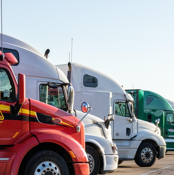 freight truck on the road
